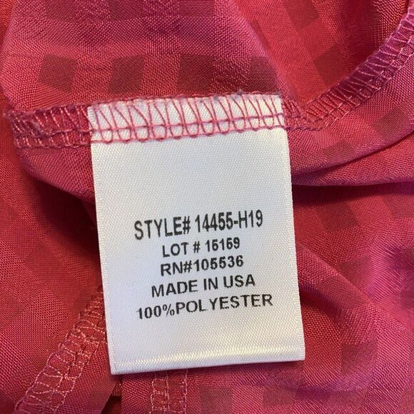 Slinky Brand Silky Pink 3/4 Sleeve Sheer Cardigan size Large womens - Picture 6 of 8